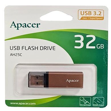 Флеш-накопичувач Apacer USB 3.2 Gen 1 AH25C 32GB Bronze (AP32GAH25CJ-1) [803080]