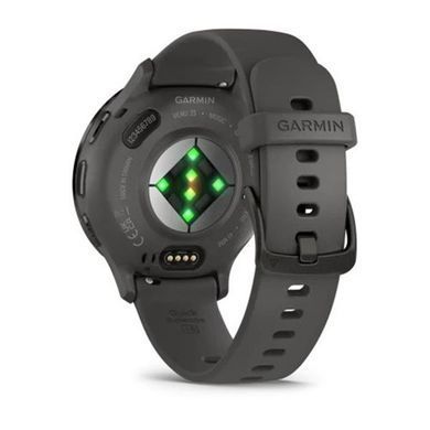 Смарт-годинник Garmin Venu 3s Silver Stainless Steel Bezel with Pebble Gray Case and Silicone Band (010-02785-50) [613053]