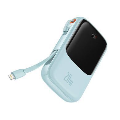 Універсальна мобільна батарея Baseus Qpow Pro 10000mAh, 20W, Blue (PPQD020003) (6932172608460) [603474]