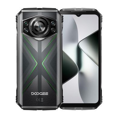 Смартфон Doogee S118 6.58" 12/512ГБ, 2SIM, 10800мА&bull;год, чорно-зелений (6923740243459) [111878]