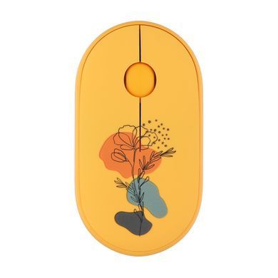 Миша 2E MF300 FLORA:POPPY Silent WL BT, жовтий (2E-MF300WFLORAYW) [104090]
