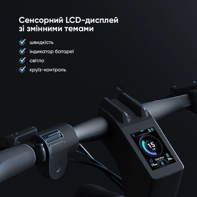 Електросамокат OKAI ES800 Panther Off-Road Black 12", 1500(3000)W, Dual Motor, 19.2Ah, 50km, 60km\h, 35%, NFC, App, 43kg (ES800-B) [800007]