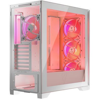 Корпус Modecom VOLCANO EXPANSE S ARGB 4x140mm fans MIDI USB 3.0x2+TYPE-C WHITE без БЖ ATX (AT-EXPANSE-SG-20-000000) [402984]