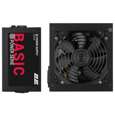 Блок живлення 2E Basic Power (400W), >80%, 120мм, 1xMB 24pin(20+4), 1xCPU 8pin(4+4), 3xMolex, 4xSATA, 1xPCIe 8pin(6+2) (2E-BP400-120APFC) [111675]