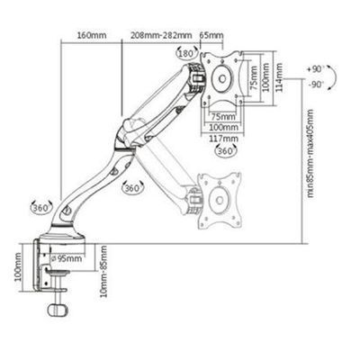 Кронштейн ITech (для монітора) (MBSG-02F) [614481]