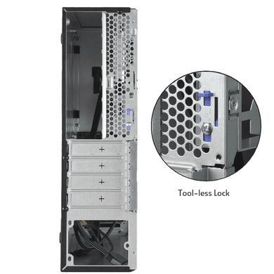 Корпус Chieftec UNI mATX, БЖ 300W, SLIM FF (BE-10B-300) [402931]