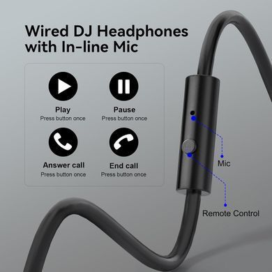 Гарнітура OneOdio Pro 10, 3,5мм/6,35мм, Black (Pro 10 Black) [404471]