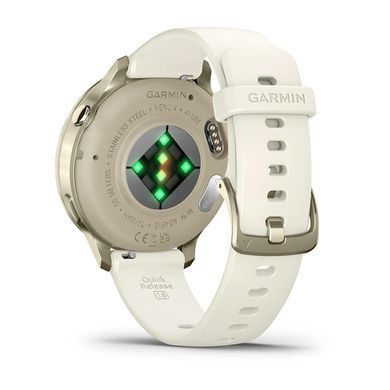 Смарт-годинник Garmin Venu 4 41mm Luna Gold with Bone Silicone (010-03013-40) [619686]