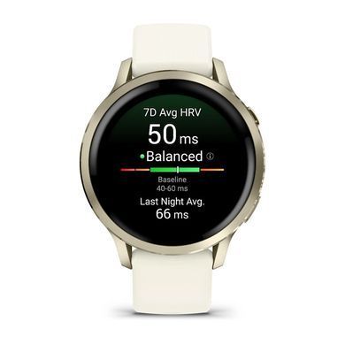 Смарт-годинник Garmin Venu 4 41mm Luna Gold with Bone Silicone (010-03013-40) [619686]