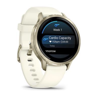 Смарт-годинник Garmin Venu 4 41mm Luna Gold with Bone Silicone (010-03013-40) [619686]