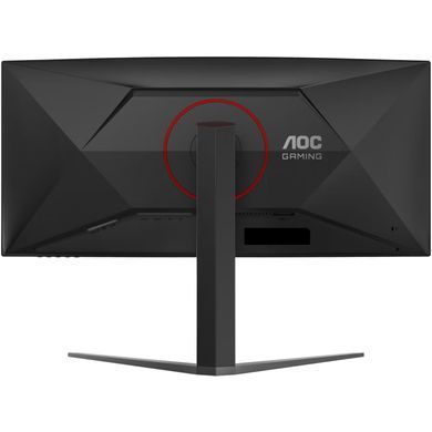 Монітор TFT 34" AOC, WQHD, Fast VA, вигн., 240Гц, 2хHDMI, DP, USB-hub, HAS, чорно-червоний (CU34G4Z) [405574]