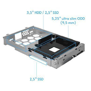 Корпус Chieftec UNI mATX, БЖ 300W, SLIM FF (BE-10B-300) [402931]