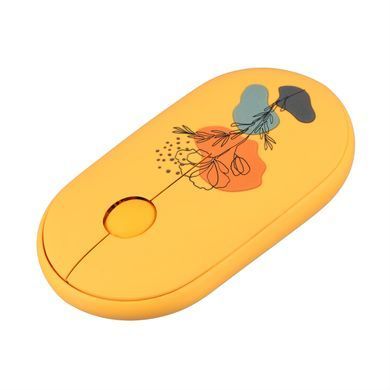 Миша 2E MF300 FLORA:POPPY Silent WL BT, жовтий (2E-MF300WFLORAYW) [104090]