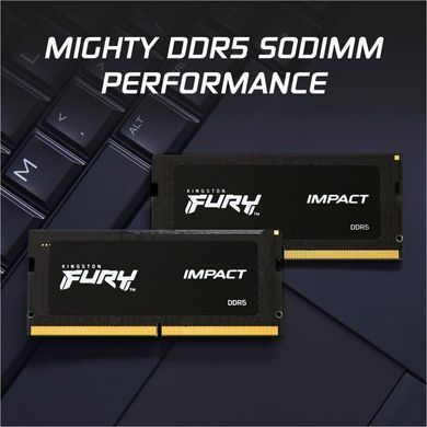 Модуль пам`ятi SO-DIMM DDR5 16GB/6000 Kingston Fury Impact (KF560S38IB-16) [606260]