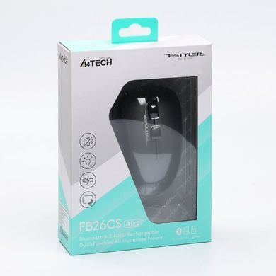 Миша бездротова A4Tech Fstyler FB26CS Air2 Smoky Grey (FB26CS Air2 (Smoky Grey)) [606660]