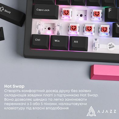 Клавіатура Ajazz AK980 Red Switch Black USB-C (AK980-R-BR) [618098]