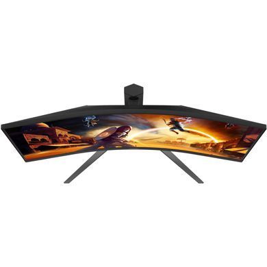 Монітор TFT 34" AOC, WQHD, Fast VA, вигн., 240Гц, 2хHDMI, DP, USB-hub, HAS, чорно-червоний (CU34G4Z) [405574]