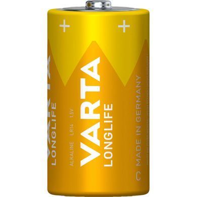 Батарейка Varta Longlife лужна C(LR14) блістер, 2шт (04114101422) [113440]