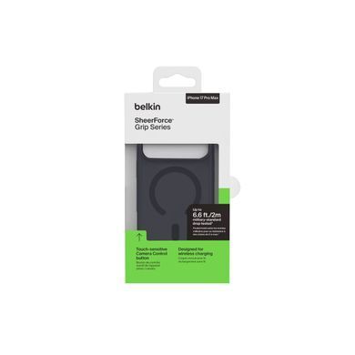 Чохол Belkin для iPhone 17 Pro Max, Magnetic Protective Grip, Black (MSA036HQBK) [112132]