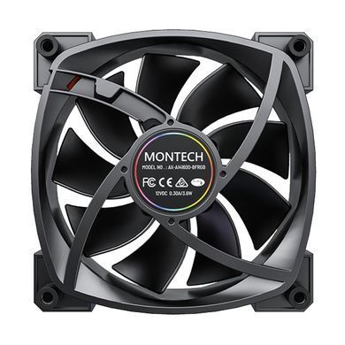 Корпусний вентилятор 140MM MONTECH (AX140 PWM BLACK) [501669]