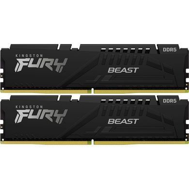 Модуль пам`яті DDR5 2x8GB/5200 Kingston Fury Beast Black (KF552C36BBEK2-16) [606238]