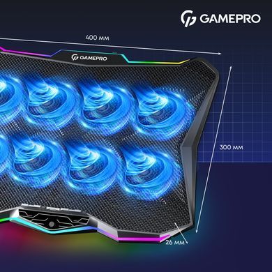 Охолоджуюча підставка для ноутбука GamePro (CP680) [616846]