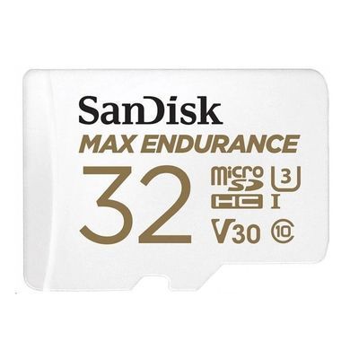 Карта пам'яті microSDHC (UHS-1 U3) SanDisk Max Endurance 32Gb class 10 V30 (100Mb/s) (adapterSD) (SDSQQVR-032G-GN6IA) [805562]
