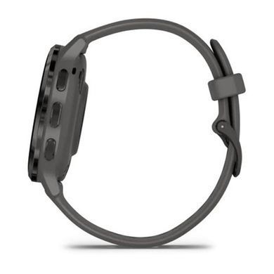 Смарт-годинник Garmin Venu 3s Silver Stainless Steel Bezel with Pebble Gray Case and Silicone Band (010-02785-50) [613053]