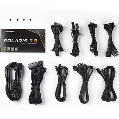 БЖ 850W Chieftec POLARIS 3.0, 135 mm, 80+ GOLD, Cable management, retail (PPS-850FC-A3) [402874]