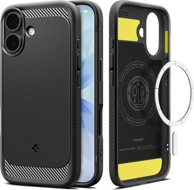 Чохол Spigen для iPhone 17, Rugged Armor MagFit, Matte Black (ACS10367) [111300]