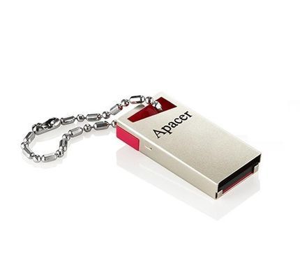 Флеш-накопичувач USB 32GB Apacer AH112 Gold/Red (AP32GAH112R-1) [607066]