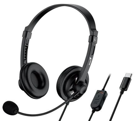 Гарнітура Genius HS-230U USB-C Black (31710021405) [203140]