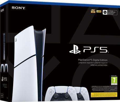 Ігрова приставка Sony PlayStation 5 Slim Digital Edition (2 геймпада Dualsense) (1000042066) [611092]