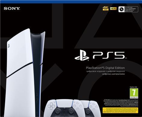 Ігрова приставка Sony PlayStation 5 Slim Digital Edition (2 геймпада Dualsense) (1000042066) [611092]