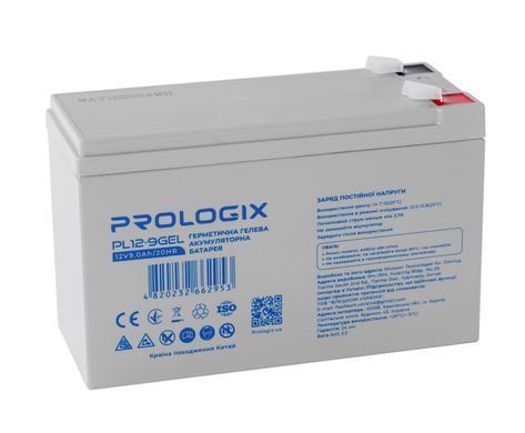 Акумуляторна батарея Prologix 12V 9AH GEL (PL12-9GEL) [615564]