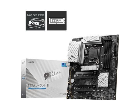 Материнcька плата MSI PRO B760-P II s1700 B760 4xDDR5 M.2 HDMI DP ATX (911-7E29-009) [109243]