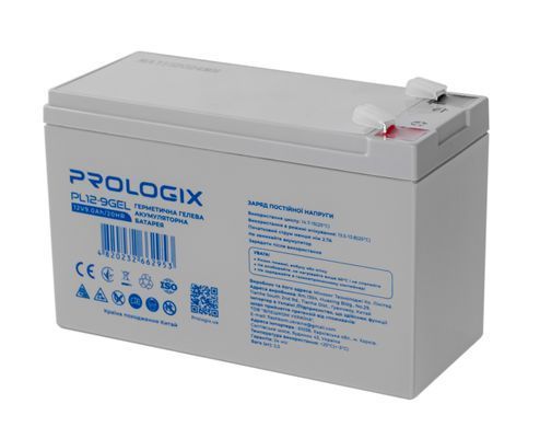 Акумуляторна батарея Prologix 12V 9AH GEL (PL12-9GEL) [615564]