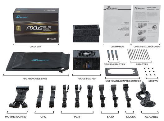 Блок живлення SFX 750W SEASONIC (FOCUS-SGX-750) [502359]