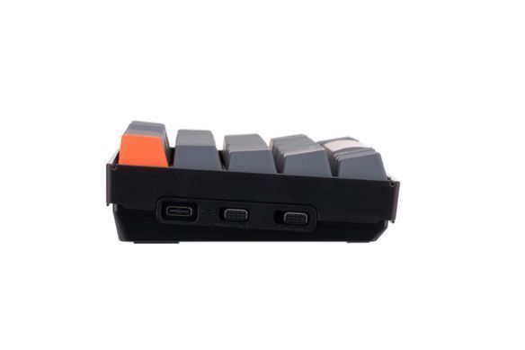 Клавіатура механічна Keychron K6 68Key, Gateron G Pro Blue, Hot-swap, Aluminum Frame, BT/USB-A, EN/UKR, RGB, чорний (K6W2_KEYCHRON) [13540]