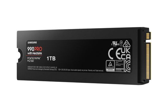 Твердотільний запам&rsquo;ятовувальний пристрій накопичувач (SSD) G4 M.2 NVME 1TB W/HS 990 PRO SAMSUNG (MZ-V9P1T0CW) [501472]