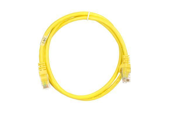 Патч-корд 2E САТ 6, UTP, 1м, 26AWG, RJ45, 7/0.16, Cu, PVC, жовтий (2E-PC6COP-100YLW) [109847]