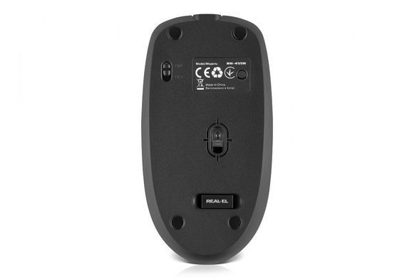 Миша бездротова REAL-EL RM-455W Black (EL123200047) [606720]