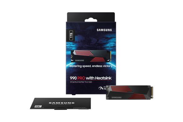 Твердотільний запам&rsquo;ятовувальний пристрій накопичувач (SSD) G4 M.2 NVME 1TB W/HS 990 PRO SAMSUNG (MZ-V9P1T0CW) [501472]