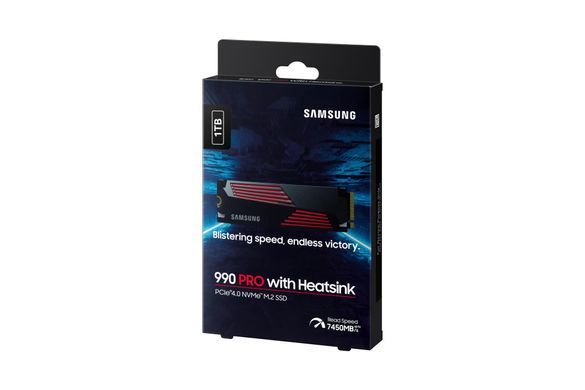 Твердотільний запам&rsquo;ятовувальний пристрій накопичувач (SSD) G4 M.2 NVME 1TB W/HS 990 PRO SAMSUNG (MZ-V9P1T0CW) [501472]