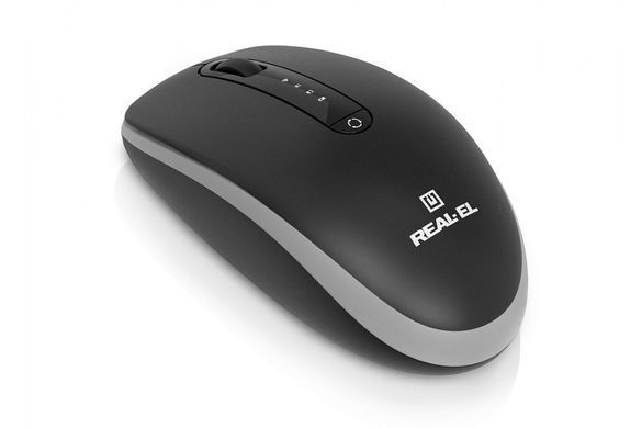 Миша бездротова REAL-EL RM-455W Black (EL123200047) [606720]