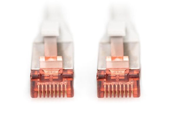 Патч-корд CAT 6 S-FTP, Cu, LSZH AWG 27/7, довжина 3 м, колір сірий DIGITUS by ASSMANN (DK-1644-030) [501771]