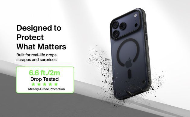 Чохол Belkin для iPhone 17 Pro Max, Magnetic Protective Grip, Black (MSA036HQBK) [112132]