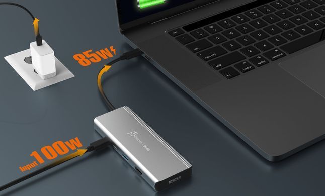 USB-хаб J5create USB-C 5-в-1 Grey (JCD401-N) [618233]