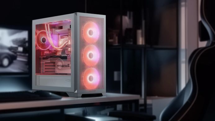 Корпус Modecom VOLCANO EXPANSE S ARGB 4x140mm fans MIDI USB 3.0x2+TYPE-C WHITE без БЖ ATX (AT-EXPANSE-SG-20-000000) [402984]