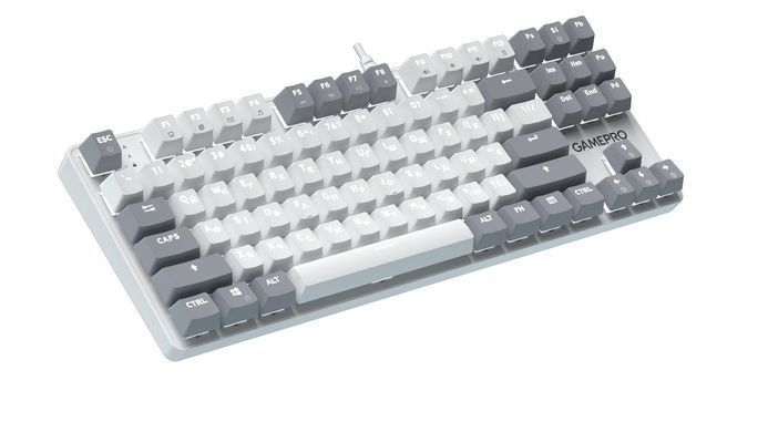 Клавіатура GamePro Genesis Metallic Outemu Red Swithes USB White (MK110W) [615505]